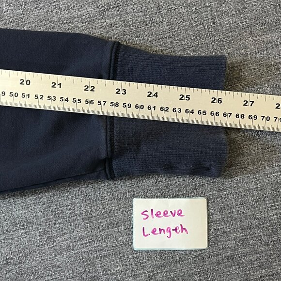 Relwen 1/4 Zip Snap Button Sweatshirt Pullover - Men's Size M - Blue - Picture 8 of 11